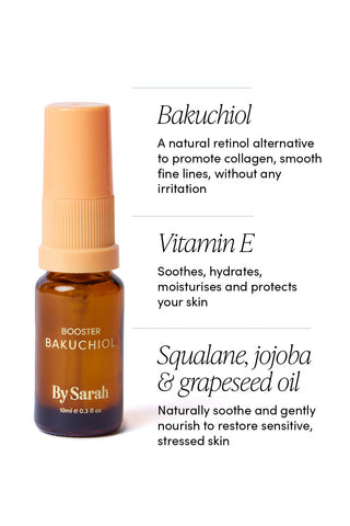 By Sarah Bakuchiol Booster ingredients