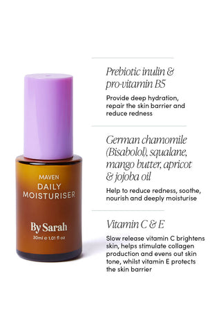 By Sarah Maven Daily Moisturiser ingredients