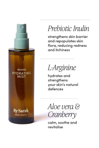 By Sarah Reviver Hydrating Mist ingredients