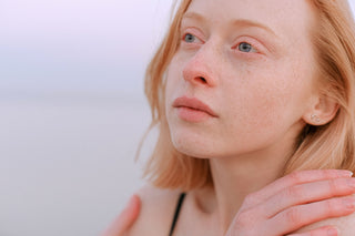 Close-up portrait celebrating natural beauty and skin positivity