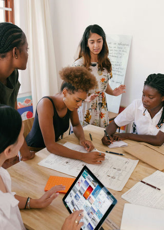 People working on a project together